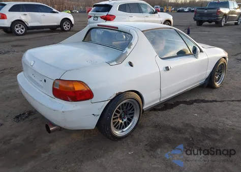 1993 Honda Civic Del Sol S z USA, uszkodzony, nr VIN JHMEG1140PS007178